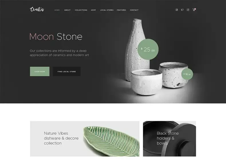 Craftis - Tema WordPress de Artesanato e Artesão