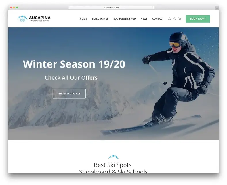 tema wordpress de viagem aucapine