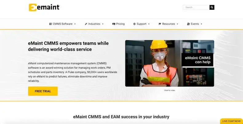 eMaint - SaaS -baseret CMMS