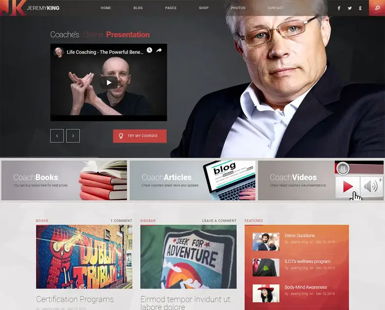 temas de palestrante wordpress