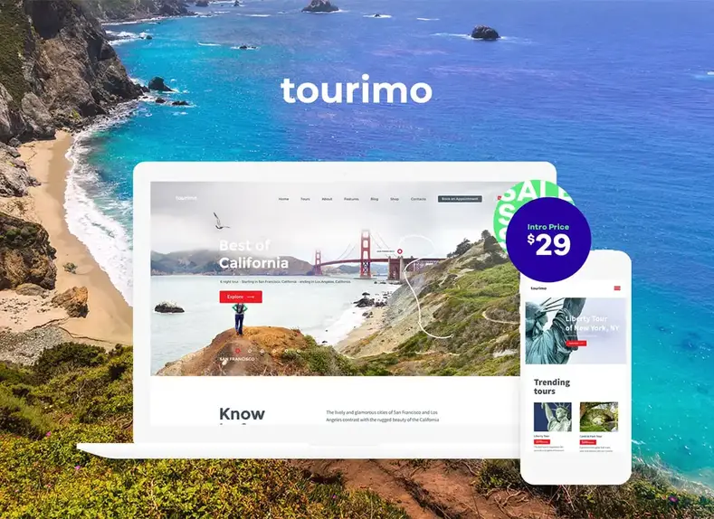Tourimo - Thème WordPress pour les réservations de circuits