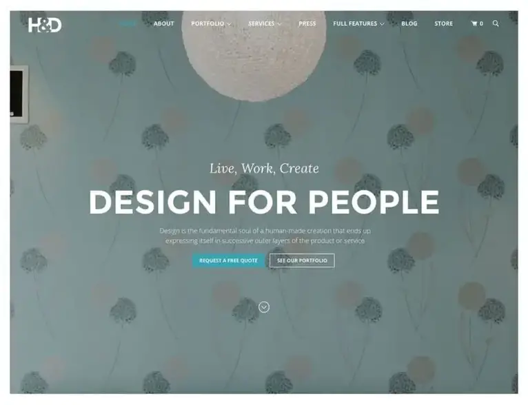 hd-design de interiores-wordpress-tema