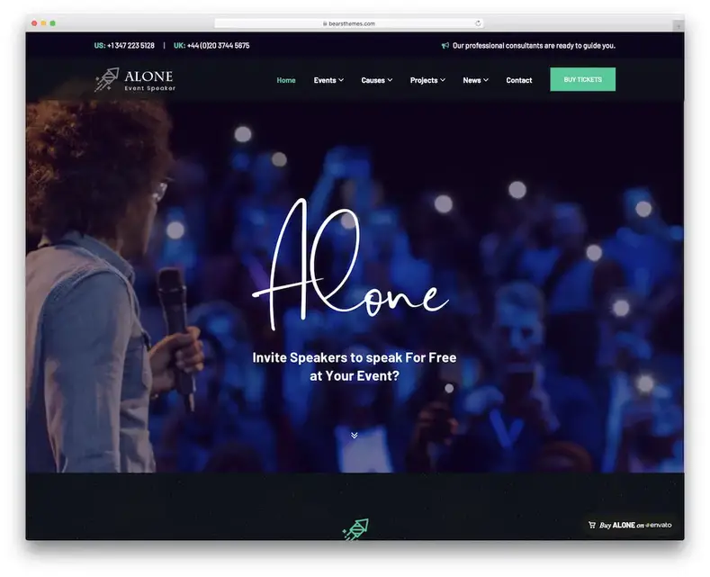 tema wordpress apenas para conferências e eventos