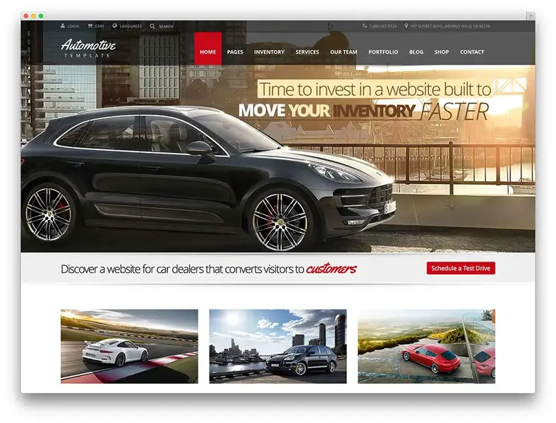 automotivo - tema de carro profissional