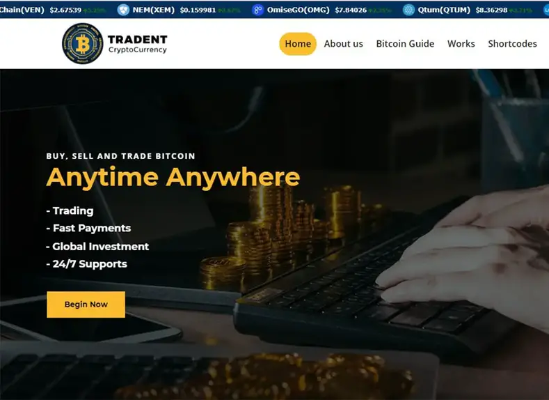 Marchand |  Thème WordPress pour Bitcoin, crypto-monnaies et commerce