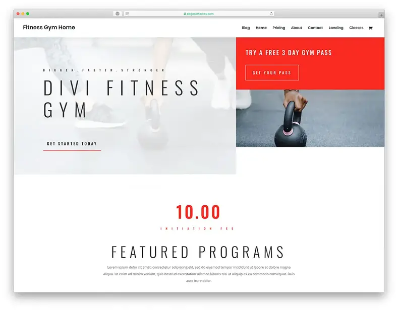 temas de fitness para WordPress