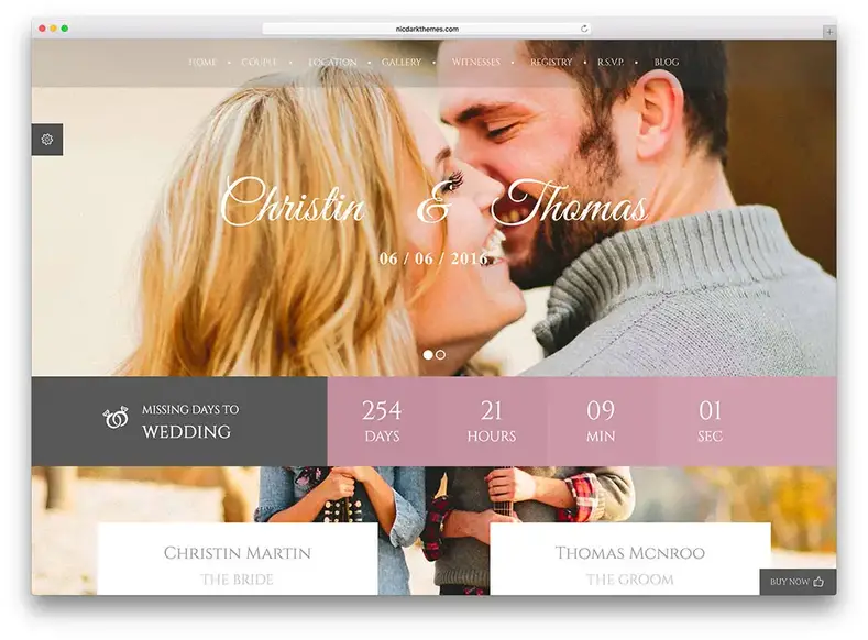 mariage-couple-beau-thème-wordpress