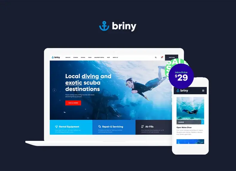 asin |  Tema WordPress Scuba Diving & Olahraga Air