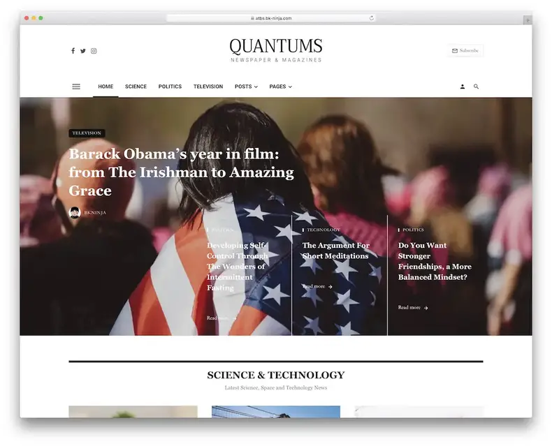thème du journal wordpress ceris