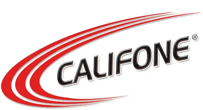 Firmaets logo i Califone