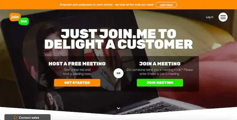 Join.me - برنامج تعاون على شبكة الإنترنت