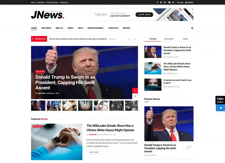 JNews - WordPress Newspaper Magazine Blog Tema AMP