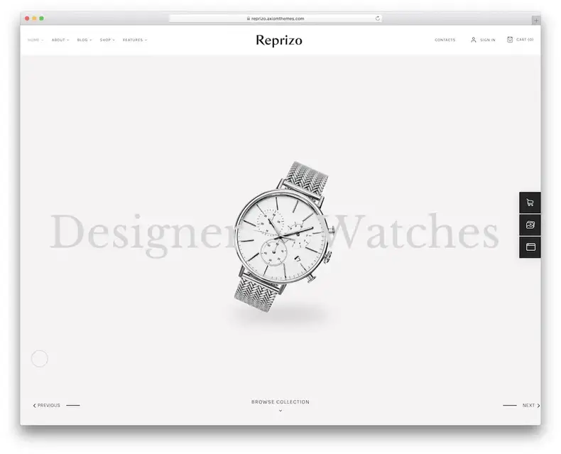 reprise de bijoux sur le thème wordpress