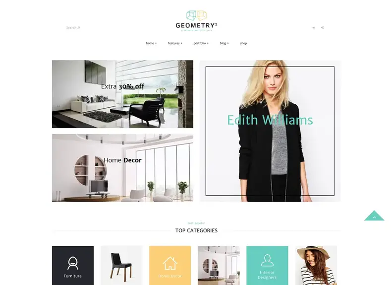 Géométrie |  Thème WordPress pour magasin de design d'intérieur et de meubles