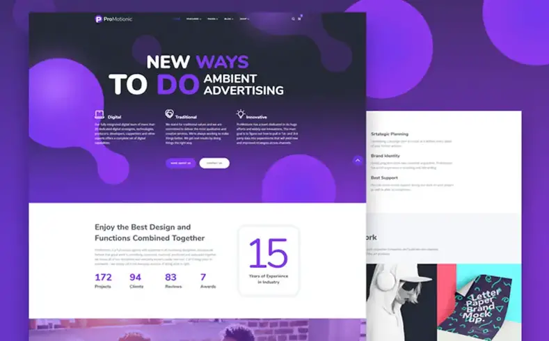 ProMotionic - Tema WordPress Agensi Promosi