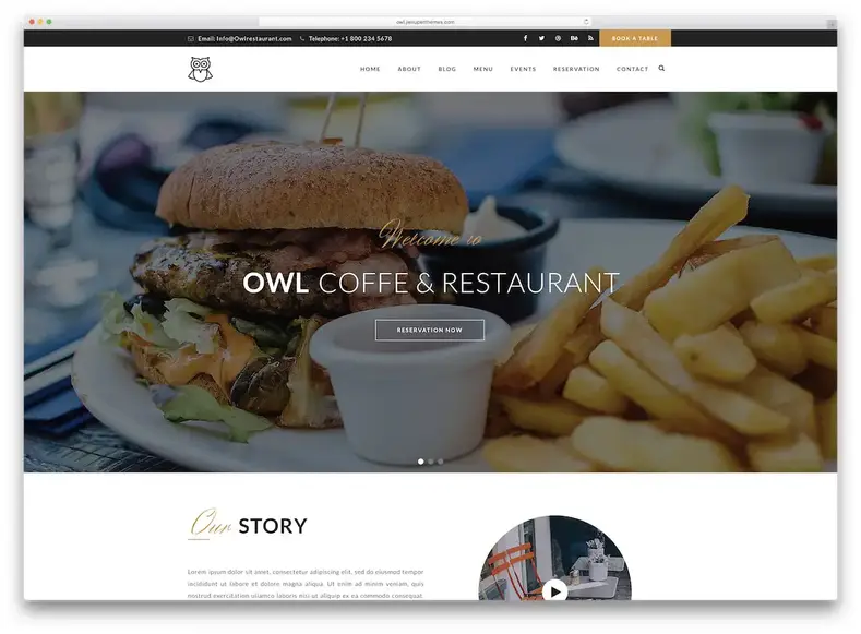 tema wordpress katering burung hantu