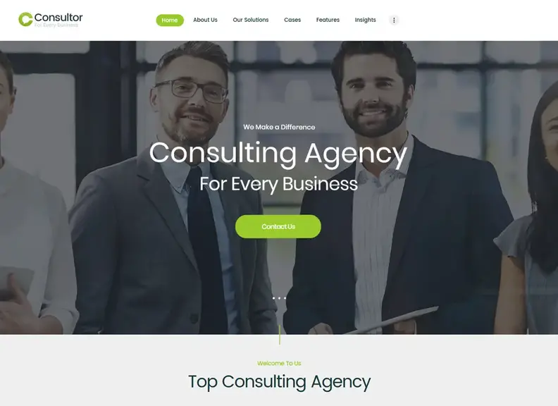 Consulente |  Un tema WordPress di consulenza aziendale