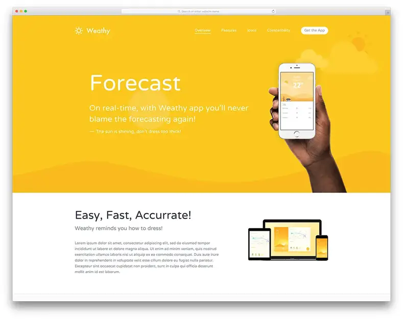 kalium - App Showcase WordPress Tema