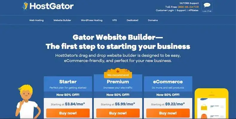 Gator af HostGator - Bedste blogging -platforme