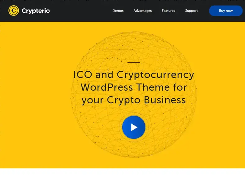 Cryptère |  Thème WordPress pour ICO et crypto-monnaies