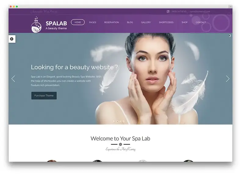 thème WordPress beauté spalab