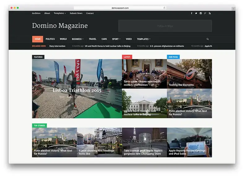 domino-klasik-haber portalı-wordpress-teması