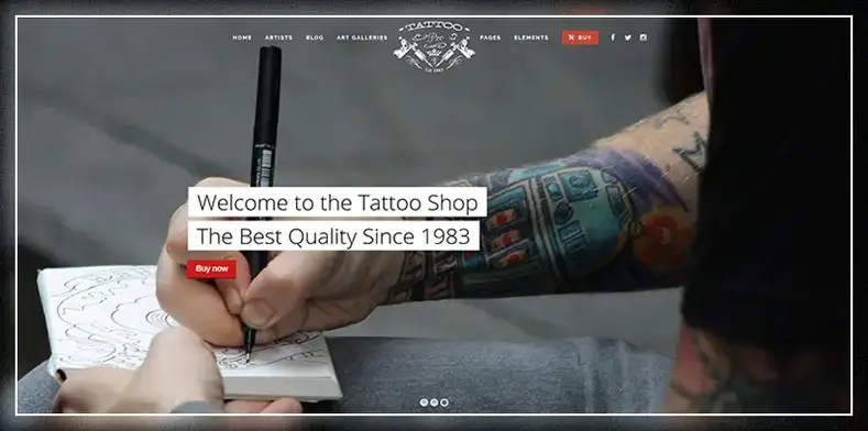 Tattoo Pro - Le thème WordPress pour votre magasin de tatouage