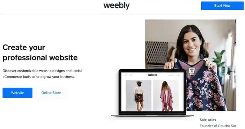 Weebly e -handel