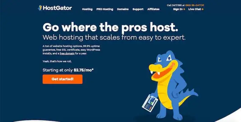 HostGator: Host web berbasis di Houston