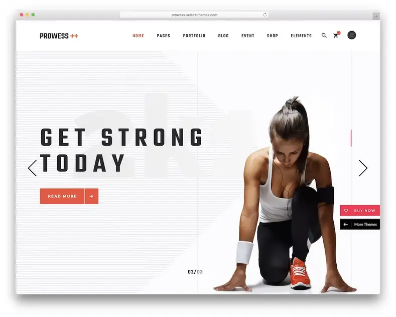 tema wordpress de destreza fitness
