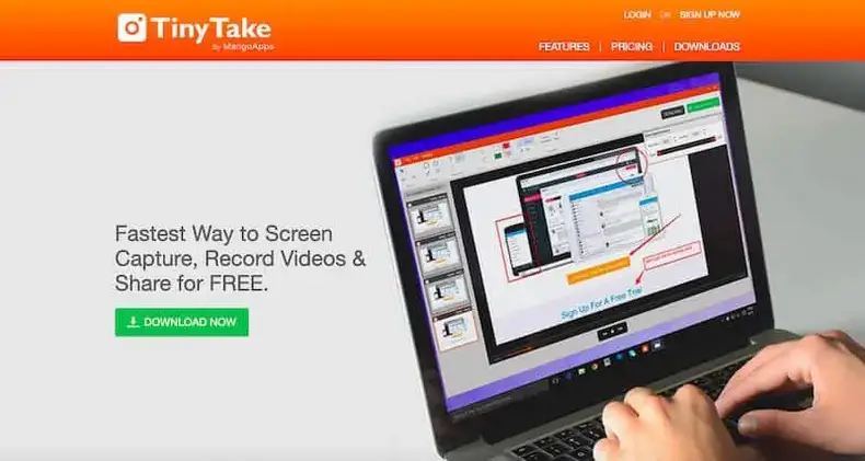 Bedste skærmoptagelsessoftware: TinyTake