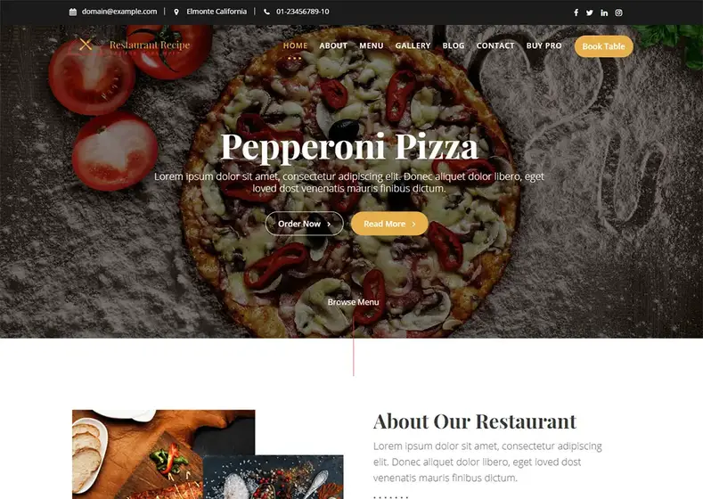 recette de restaurant