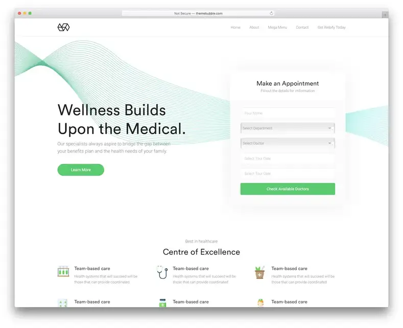 tema de dentista webify wordpress com agendamento de consultas
