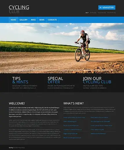 Tema WordPress Ciclismo
