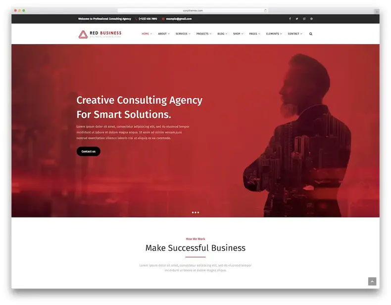 thème wordpress de comptabilité redbiz