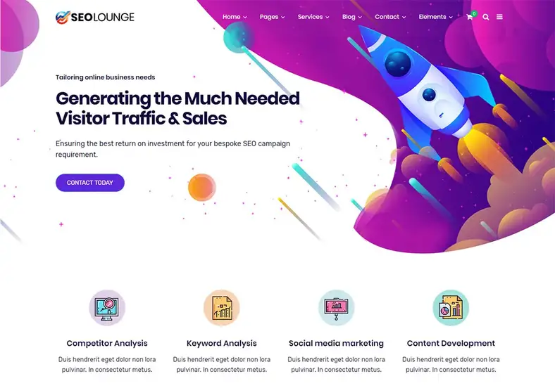 Kreatívny dizajn webových stránok SEOLounge