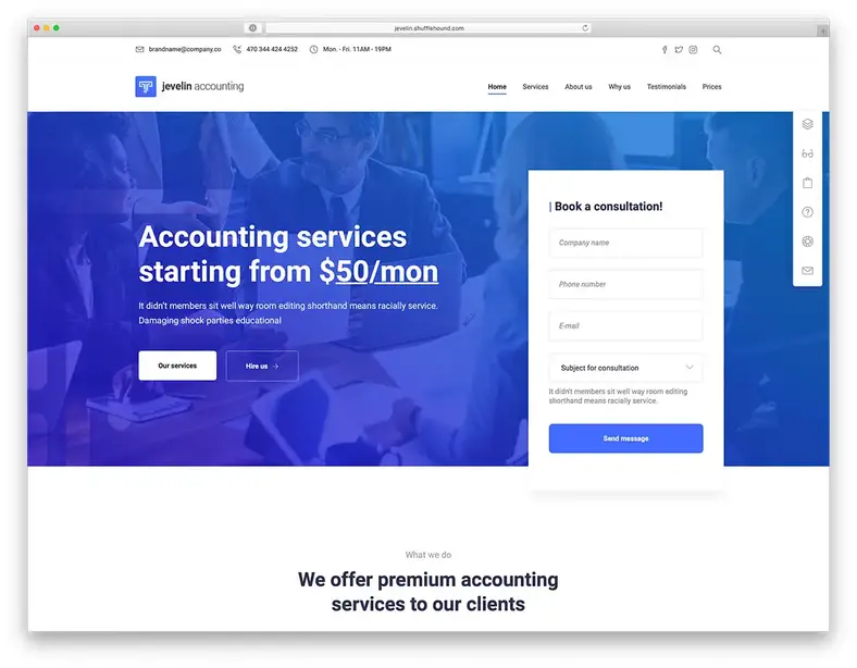 Meilleurs thèmes WordPress de comptabilité
