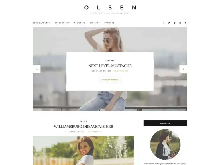 Le thème Olsen Light.
