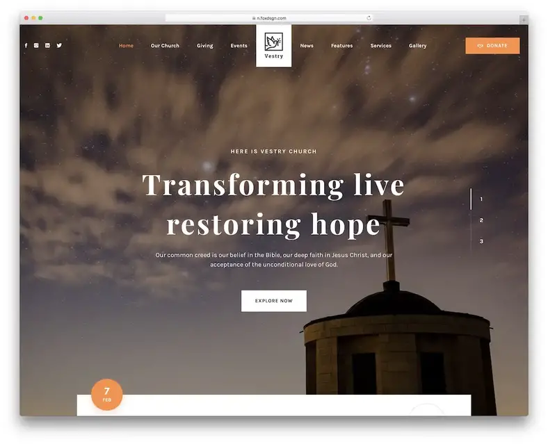 tema wordpress da sacristia