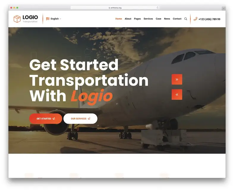 tema wordpress logio di trasporto