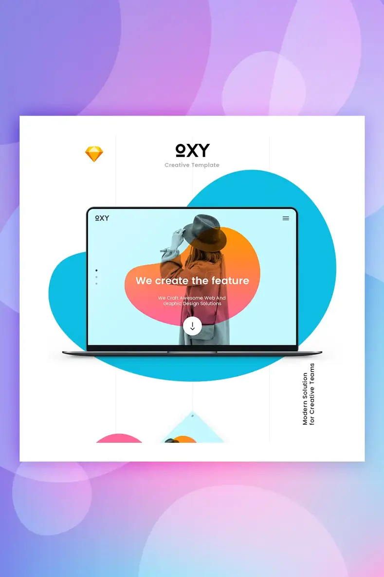 Modelo de esboço criativo Oxy
