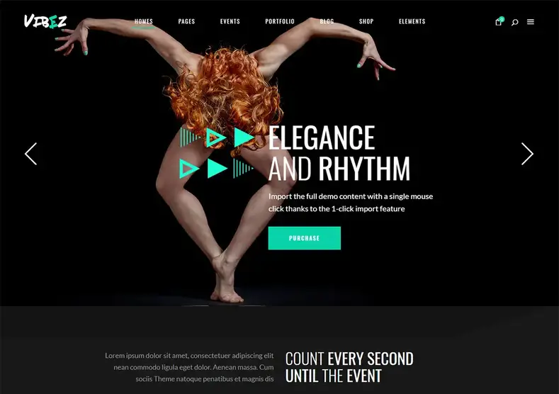 Vibez - Tema WordPress Studio Tari