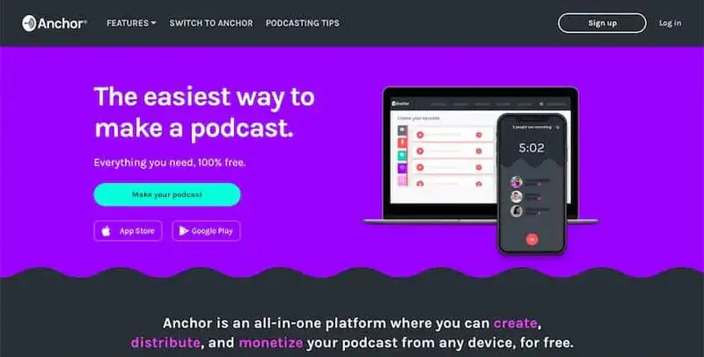 Anchor.fm - gratis podcast -optager