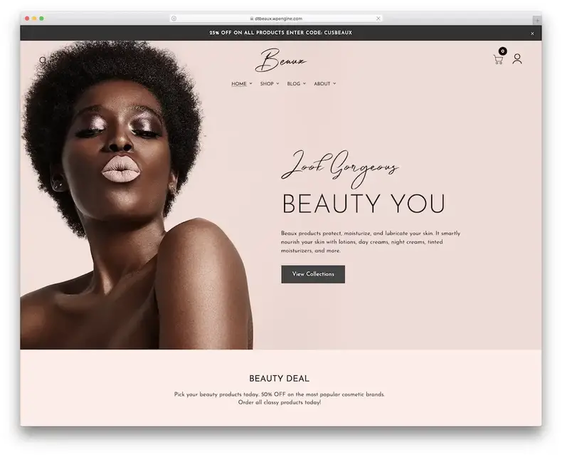 thème wordpress beauté beaux