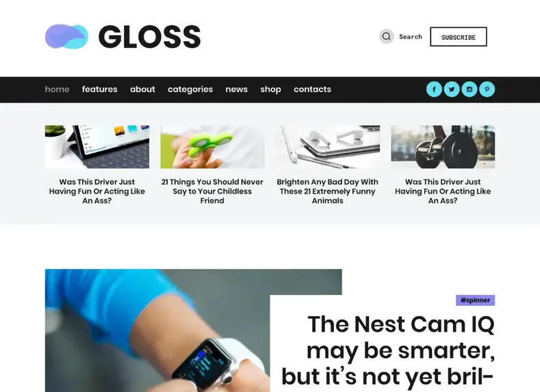 Tema Blog WordPress Majalah Berita Viral Bersinar