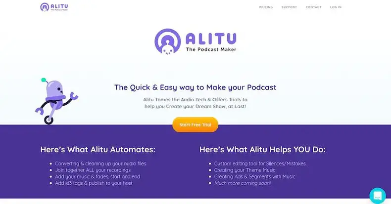 Alitu: podcasting -hosting -software