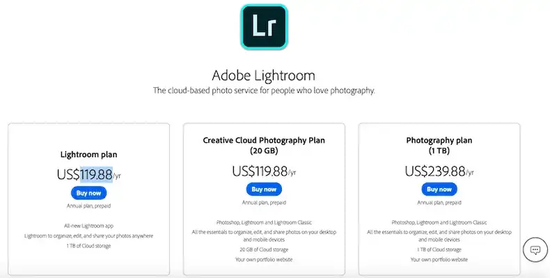 Harga Adobe Lightroom