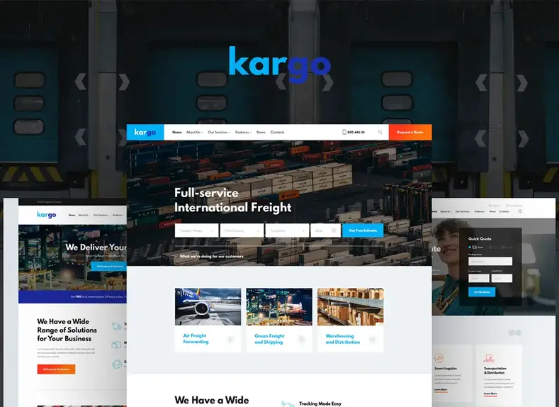 Kargo |  Thème WordPress pour la logistique et le transport