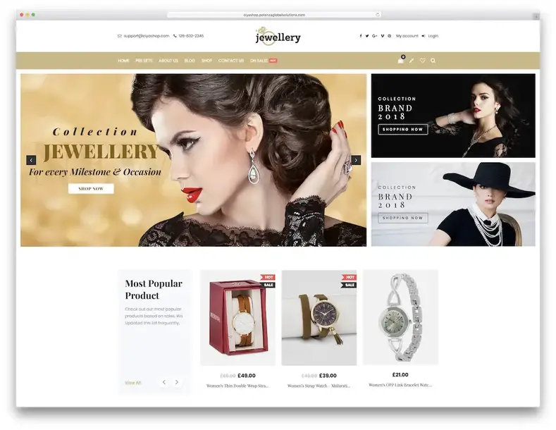 tema wordpress perhiasan ciyashop