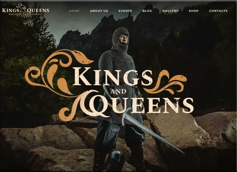 Reis e rainhas |  Tema WordPress de Reconstituição Medieval